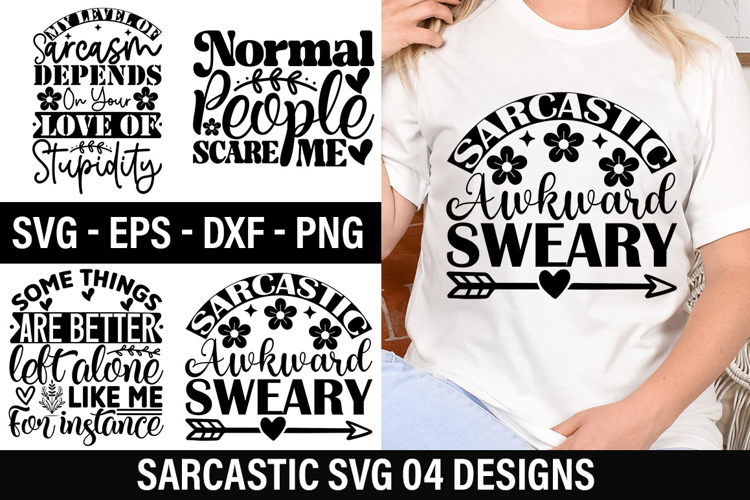 Sarcastic SVG Design - some things are better left alone lik