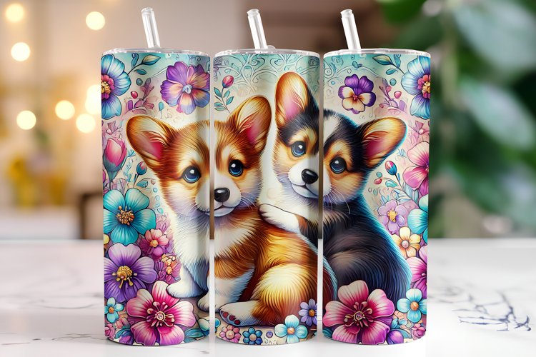 Dogs Tumbler Wrap | Sublimation | Tumblers