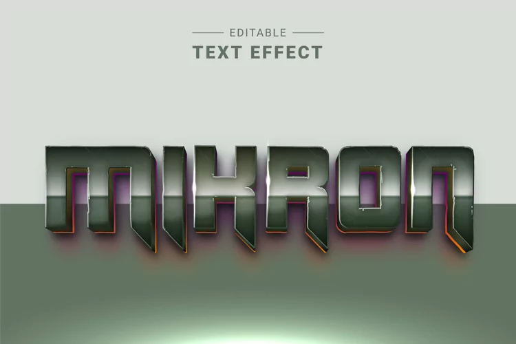 Editable Text Effect for Illustrator. Vector Graphic styles
