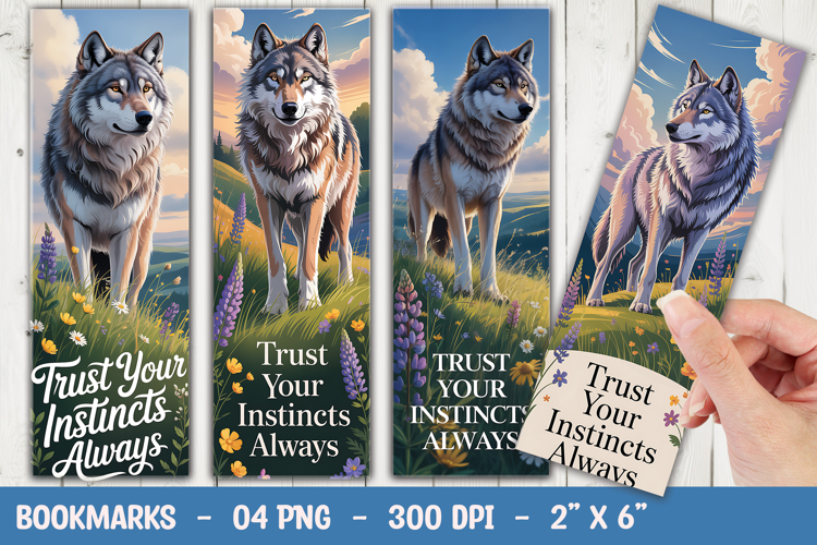 Wolf Bookmark Sublimation