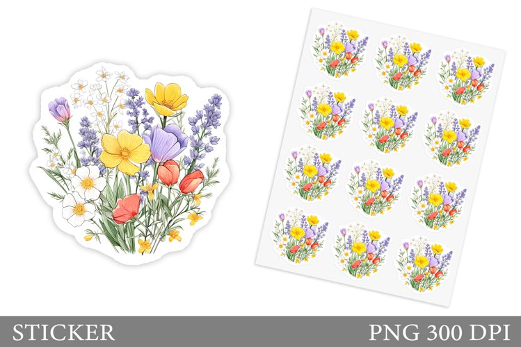 Watercolor Flowers Image 8