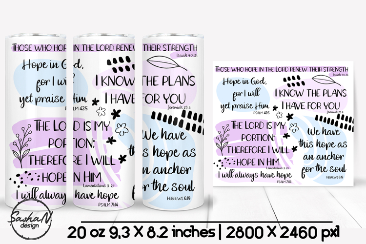 Religious tumbler, Christian designs, Bible quotes