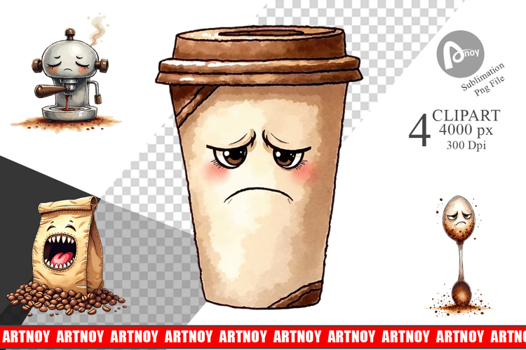Sentient Sarcastic Mugs Clipart