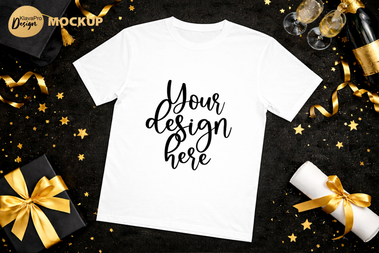 Graduation T Shirt Mockup White Shirt PNG JPG