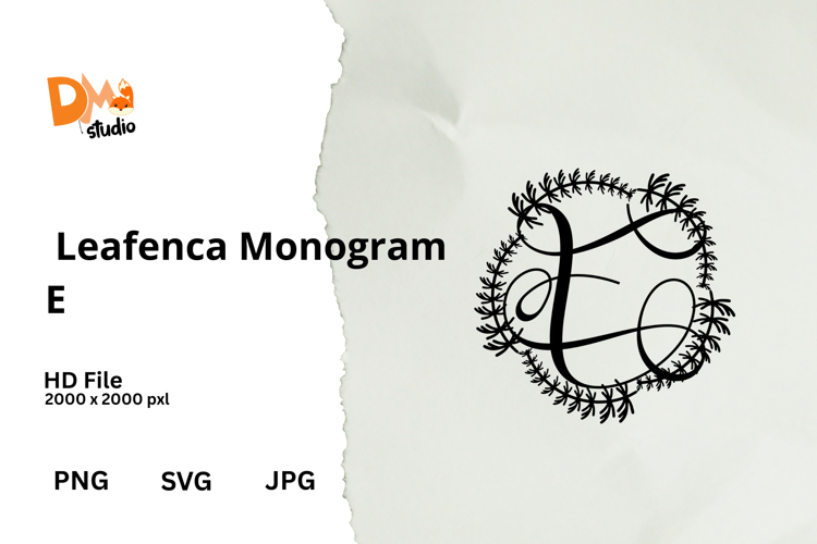 Floral Monogram Letter Svg Image 20
