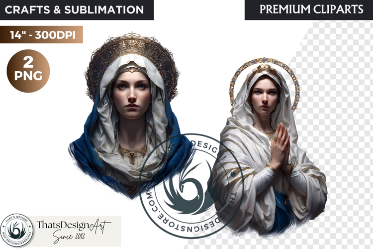 Virgin Mary Clipart PNG, Mother with Jesus Christian graphic