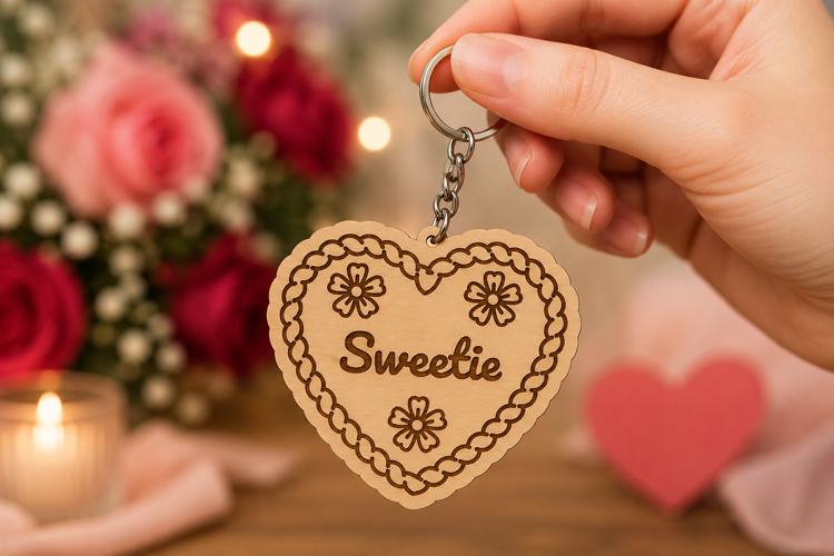 Oktoberfest Bavarian Beer Keychain SVG - Laser Cut File