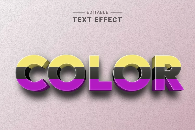 Editable Text Effect for Illustrator. Vector Graphic styles