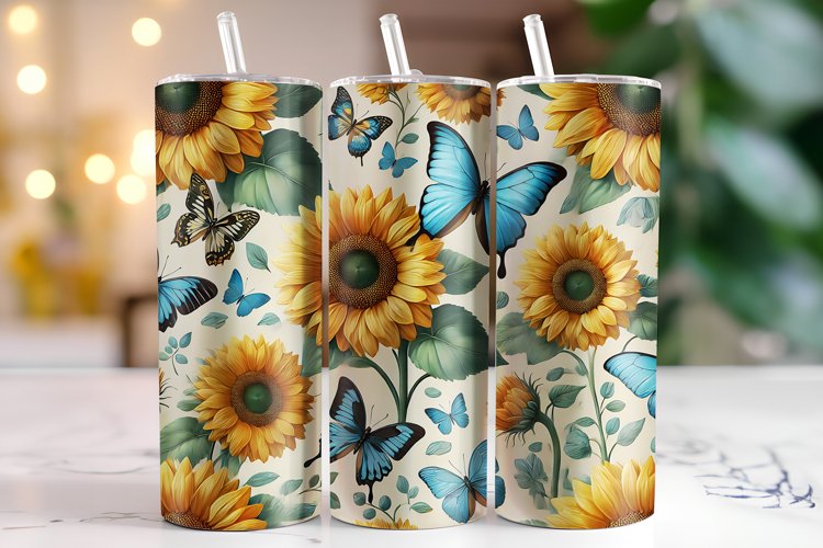 Sunflower Tumbler Wrap | Sublimation | Tumblers