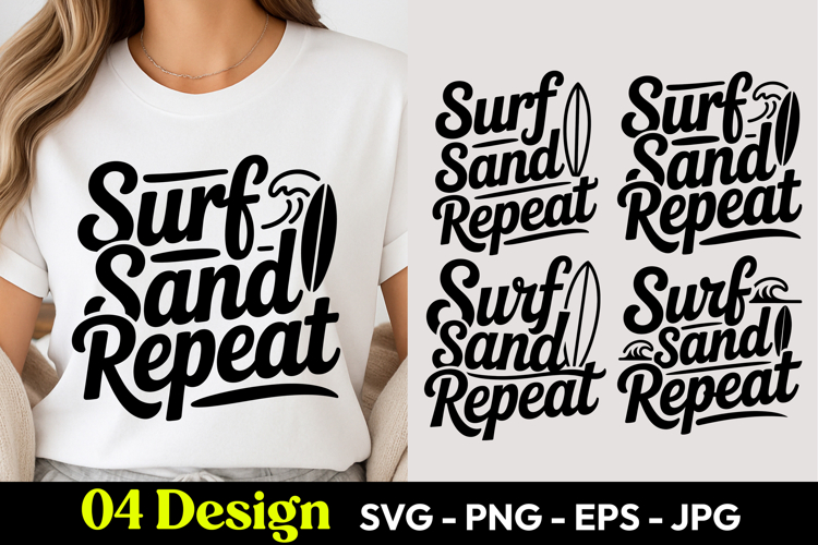 Surf Sand Repeat SVG PNG