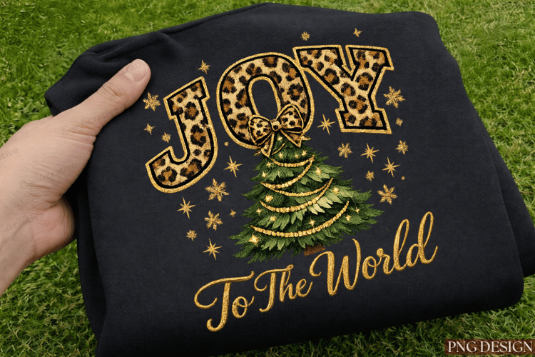 Joy to the World Christmas Tree PNG Design joy to the world