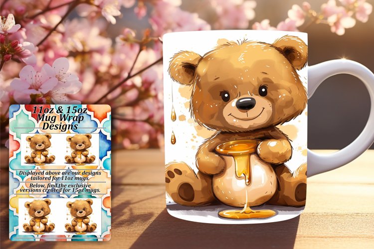 Cheerful Critters Mug Wrap Sublimation 15oz example image 1