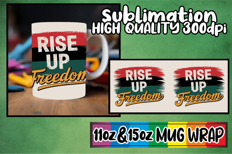 Sweet escapes 11oz 15oz sublimation wrap, Juneteenth