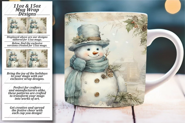 Charming Retro Style Xmas Mug for Cozy Evenings
