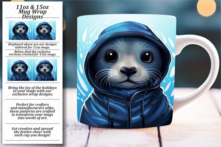 Cozy Critters 11oz/15oz Mug Sublimation example image 1