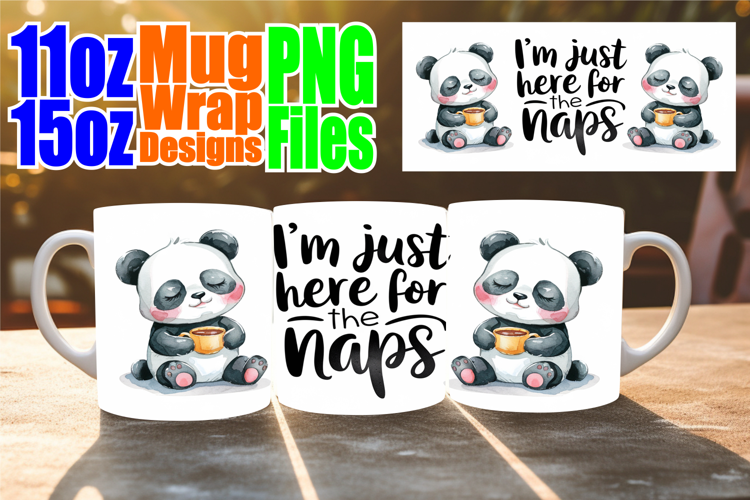 Serene thoughts 11oz 15oz sublimation wrap, Funny Animals