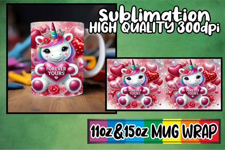 Refreshing vibes 11oz 15oz sublimation wrap, Valentines example image 1