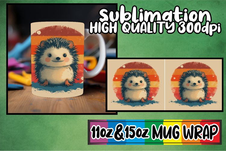 Old-School Animal Mug Wrap example image 1