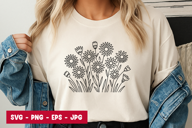 Garden Flower Arrangement SVG