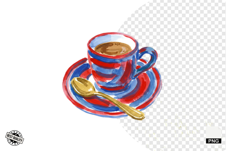 Summer Café Moments Parisian Clipart example image 1
