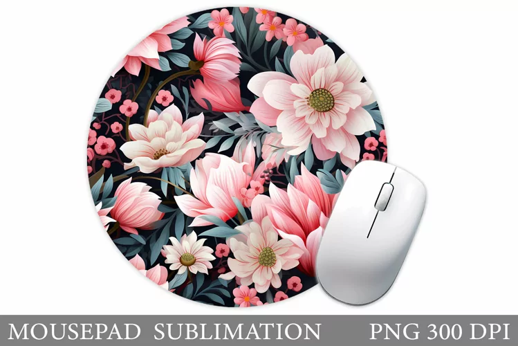 Wildflowers Mouse Pad. Flowers Mouse Pad Sublimation
