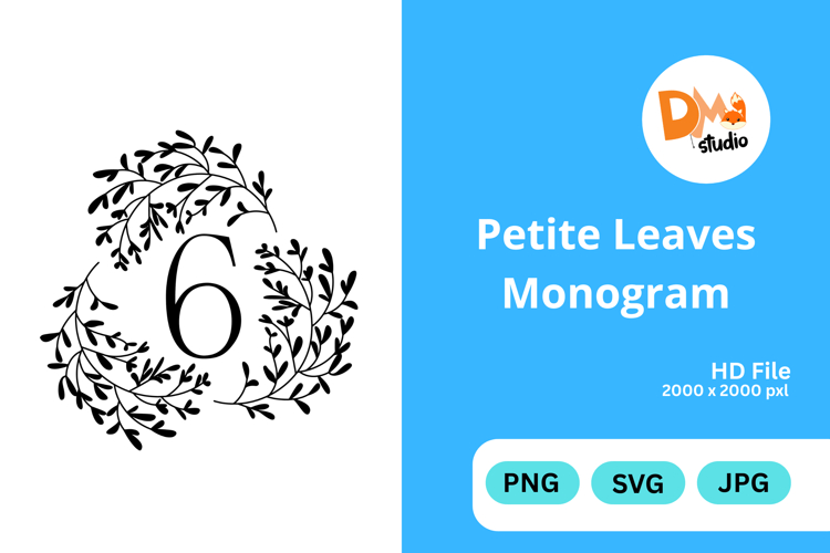 Petite Leaves Monogram
