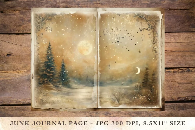 Printable Junk Journal Pages christmas 5