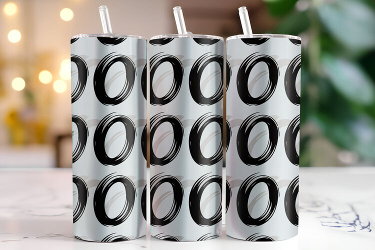 Circles Pattern Tumbler Wrap | Sublimation | Tumblers example image 1