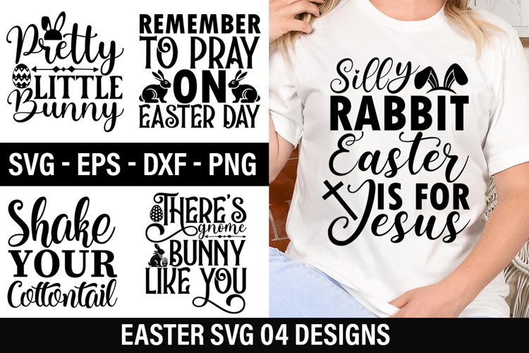 Easter SVG Design - Silly Rabbit Easter Is For Jesus