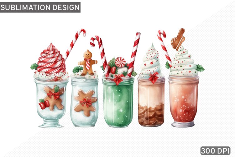 Christmas Coffee PNG Sublimation design