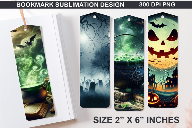 Bookmarks Sublimation - Halloween Holly Berries PNG Design