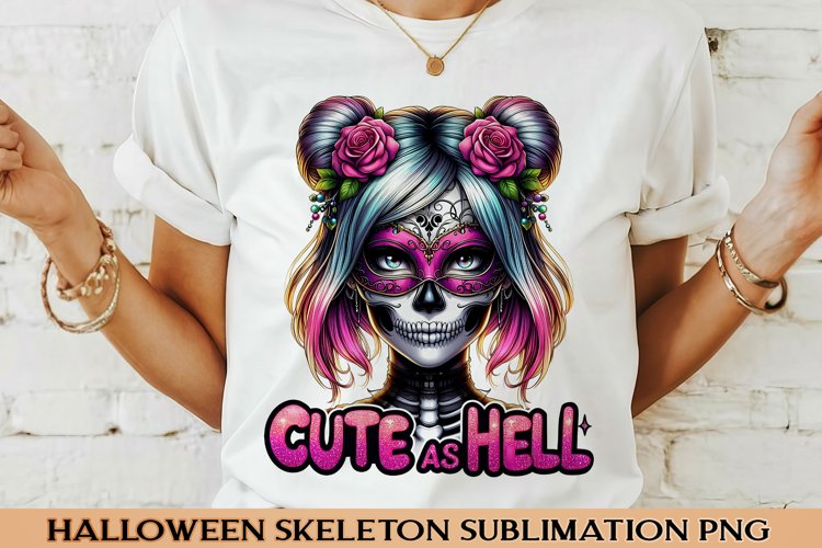 Halloween Skeleton saying Sublimation PNG.