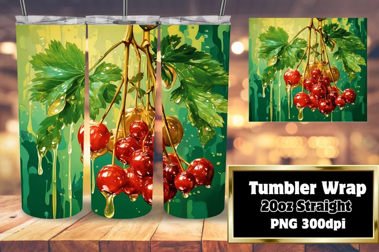 Tropical 3D Oasis Tumbler Wrap