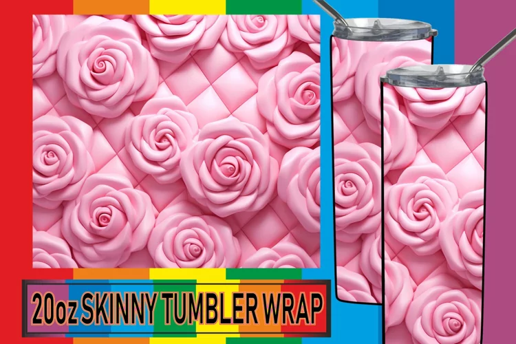 Inflated Puff Petals: Sublimation Tumbler Art