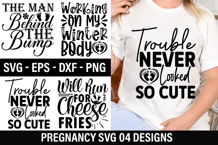 Pregnancy SVG Design - Working On My Winter Body