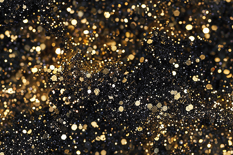 Black and Gold Luxury Sparkle Glitter Background