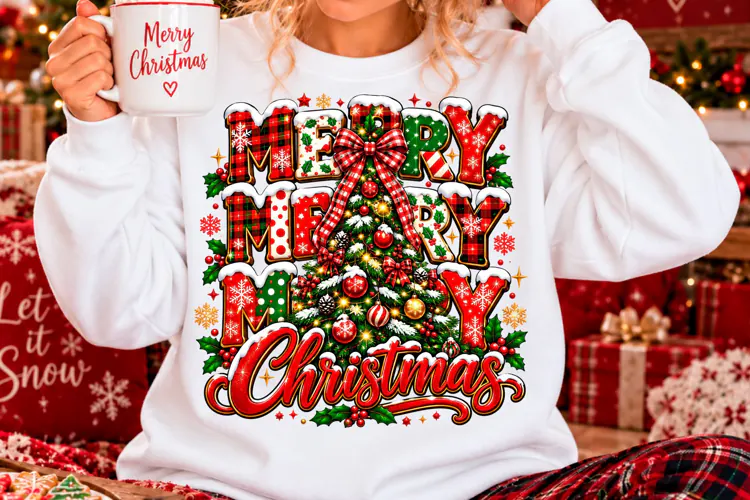 Trending Merry Christmas Shirt Sublimation Png