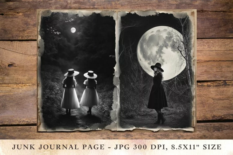 Printable Junk Journal Pages halloween 14