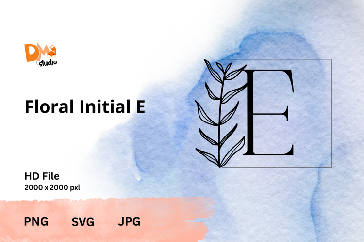 Leaf Monogram Svg Image 10