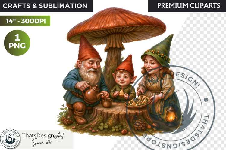 Fantasy clipart Magical Forest Village PNG for scrapbooking