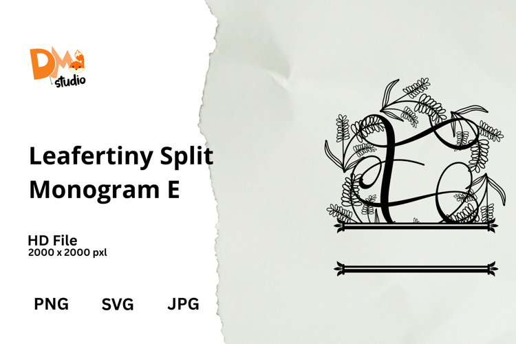 Floral Monogram Letter Svg Image 5
