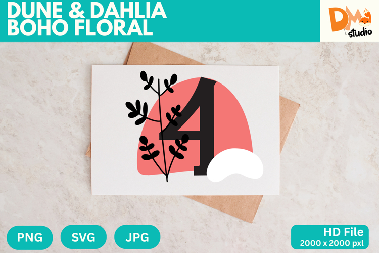 Boho Flower SVGs Image 4