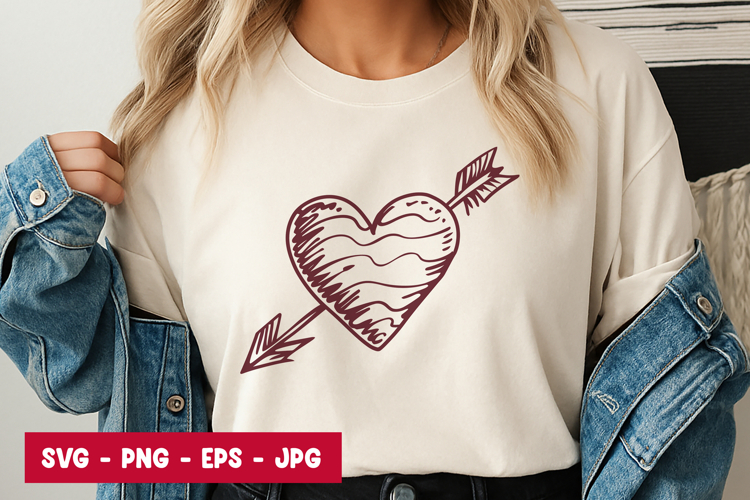 Heart arrow svgs Image 4