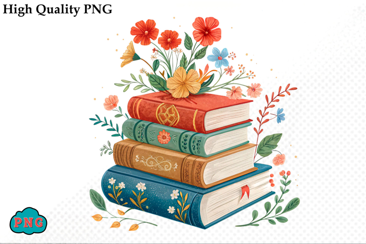 Watercolor Book Clipart Image 12