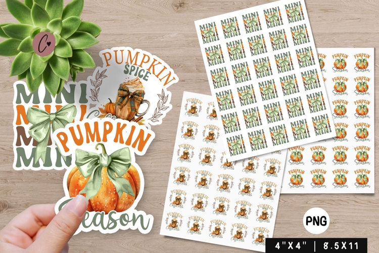 Fall Coquette Stickers PNG