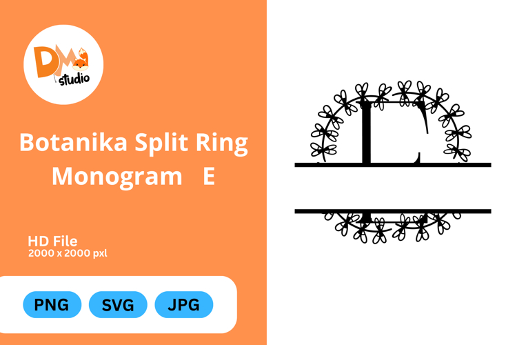 Botanika Split Ring Monogram