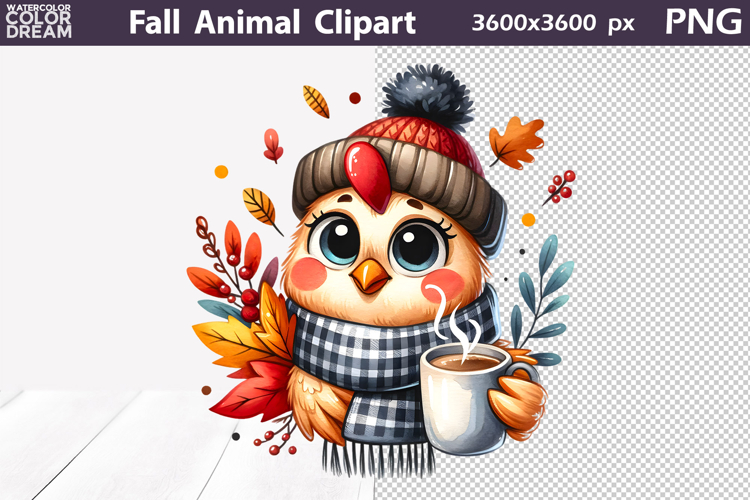 Fall Animals Clipart Image 17