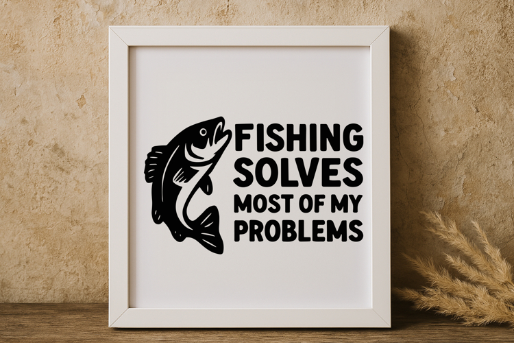 Silhouette Fishing Clipart Image 7
