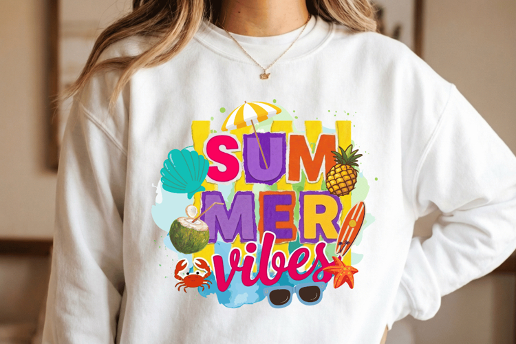 Summer Vibes PNG sublimation |Beach & Summer PNG T-Shirt
