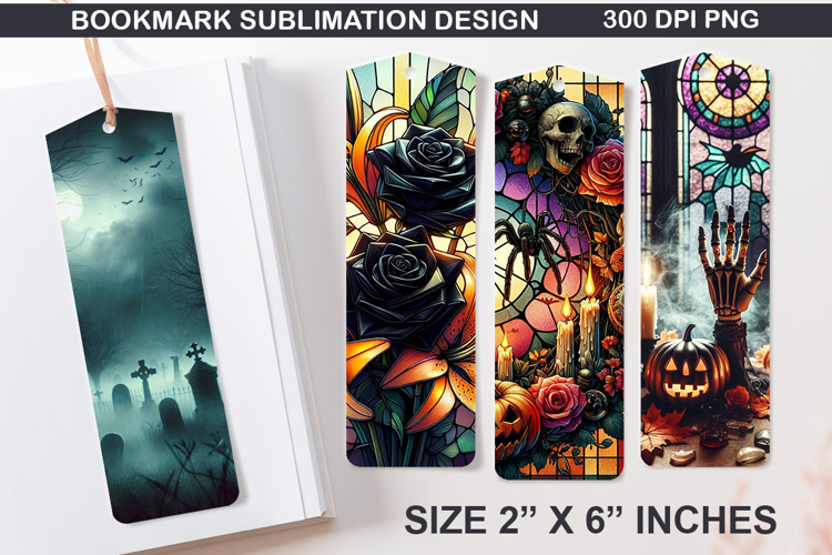 Bookmarks Sublimation - Halloween Holly Berries PNG Design